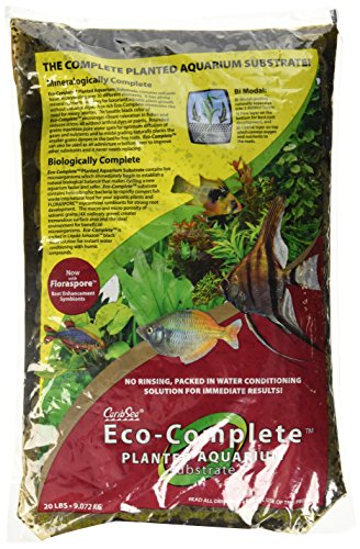 Carib Sea Eco-Complete Pflanzaquarium, 9 kg, Schwarz