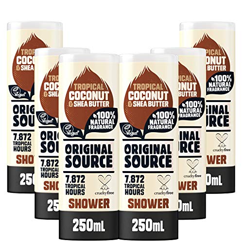 ORIGINAL SOURCE Source Duschgel Kokosnuss & Sheabutter, 250 ml, 6 Stück