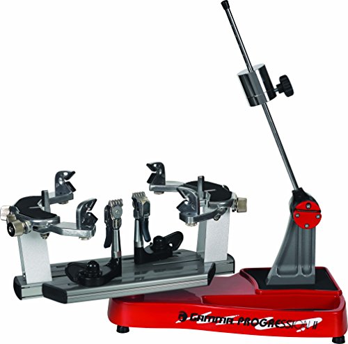 Gamma Progression II 602 FC: 360 Grad Drehung Tischschläger Stringer Maschinen mit Besaitungszubehör/Schlägersaitenwerkzeuge - Maschinensaiten Racquetball, Squash, Tennis oder Badmintonschläger