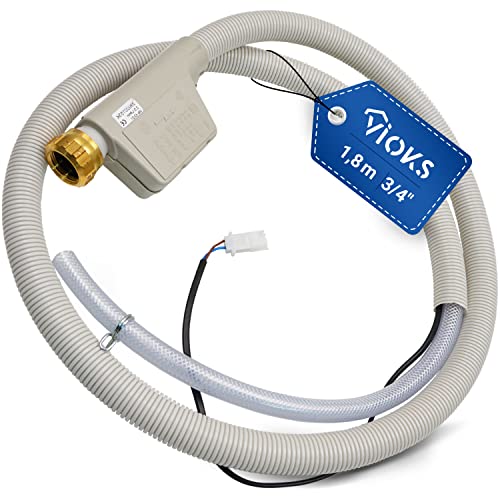 VIOKS Aquastop Schlauch Spülmaschine 1,80 m Ersatz für Miele 10499864 7638501 5268990 10499862 7638500 Wasseranschluss Geschirrspüler - Schlauch 3/4 Zoll Wasserstop Spülmaschine Mondia Meteor EuroStar