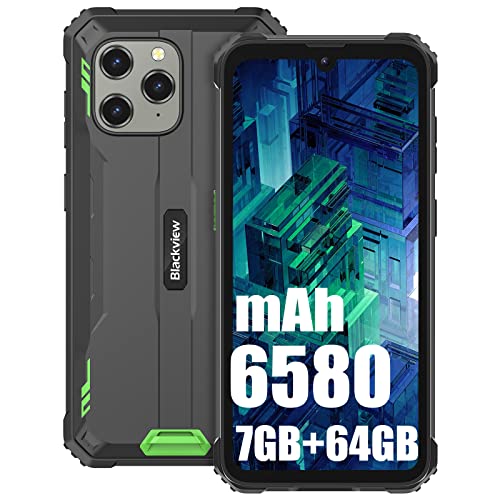 Blackview BV5300 Pro(2023) Outdoor Handy Ohne Vertrag, 6580mAh Akku Android 12 Outdoor smartphone, 2.3Ghz Octa Core 7GB+64GB/1TBGB Erweiterbar, 13MP+8MP 6.1' HD+ Display Baustellenhandy, NFC/GPS/IP69K
