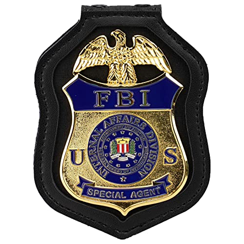TT TYTX Detroit Polizei-Ausweishalter (Abzeichen nicht im Lieferumfang enthalten) Schutzgürtelclip mit Tasche und Kette (schwarz)