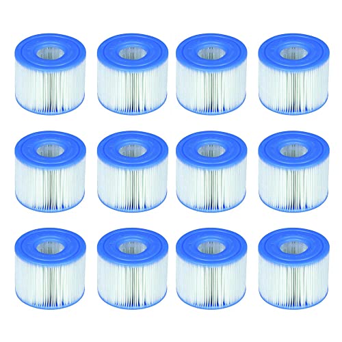 Intex 29001E B00PUZW3N2 PureSpa Typ S1 Easy Set Pool Kartuschen (12 Filter) | 2, 1 Pack, blau
