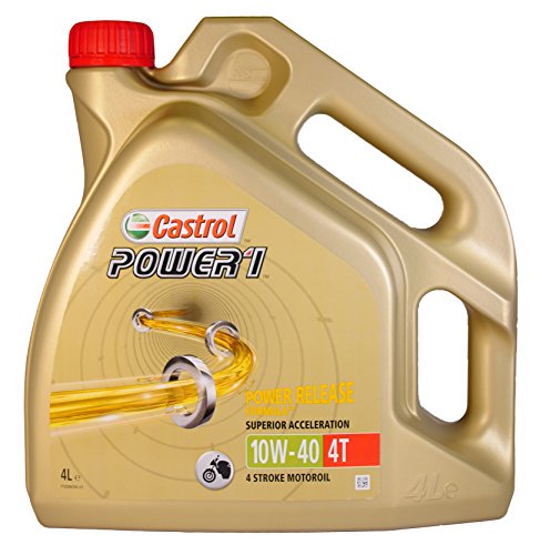 4 Liter 4L CASTROL Motoröl Öl POWER 1 10W-40 4T 4-TAKT Motorrad API SN JASO MA-2