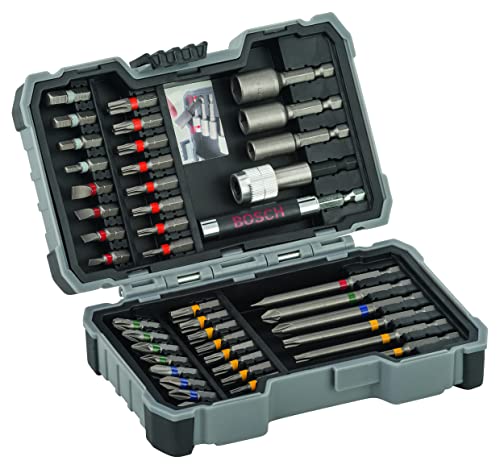 Bosch Professional 43tlg. Schrauberbit und Steckschlüssel-Set (PH-, PZ-, Hex-, T-, TH-, S-Bit, Zubehör Bohrschrauber und Schraubendreher)