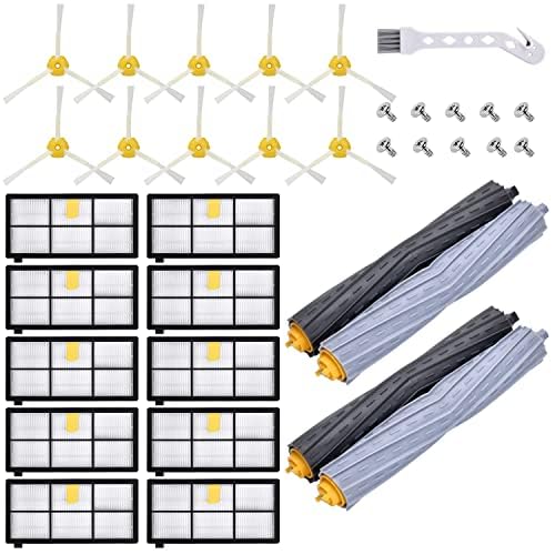 Rebirthcare 23 stück ersatzteile bürsten kit zubehör ersatzteile für irobot für roomba serie 800 900 860 866 870 871 880 886 960 966 971 976 980 981 staubsauger filter