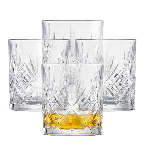 Schott Zwiesel Whiskyglas 4-tlg. Set aus der Show Kollektion Gr.60, aus Glas hergestellt, spülmaschinengeeignet, Fassungsvermögen: 334 ml, 121877