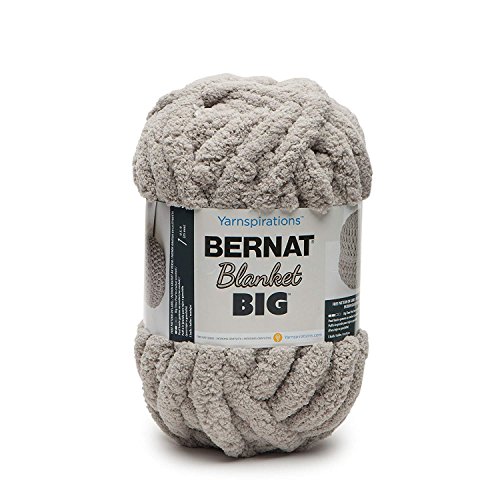 Bernat 16122626004, 100% Polyester, Blanket 'Big'/G/Pale Grey, 300G