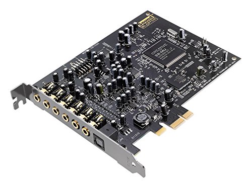 Creative Sound Blaster Audigy Rx PCIe-Soundkarte (7.1-Surroundklang, zwei Mikrofoneingänge, Hardware-beschleunigte EAX-Effekte, leistungsstarker Kopfhörerverstärker)