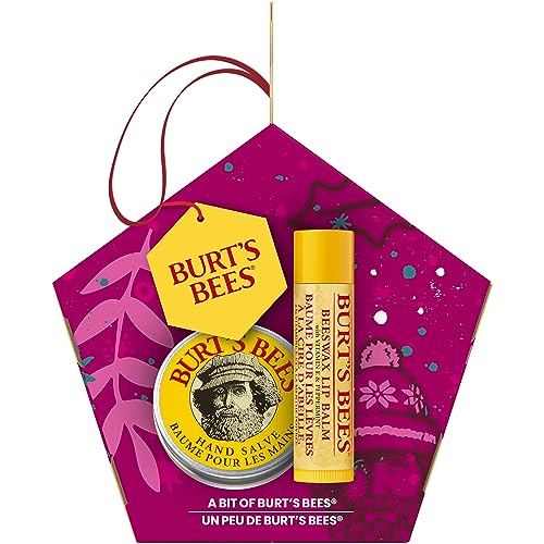 Burt’s Bees Lippen- und Handpflege m mit Bienenwachs Bit of Burt’s Geschenkset (Bienenwachs-Lippenbalsam und Handbalsam im Mini-Format)