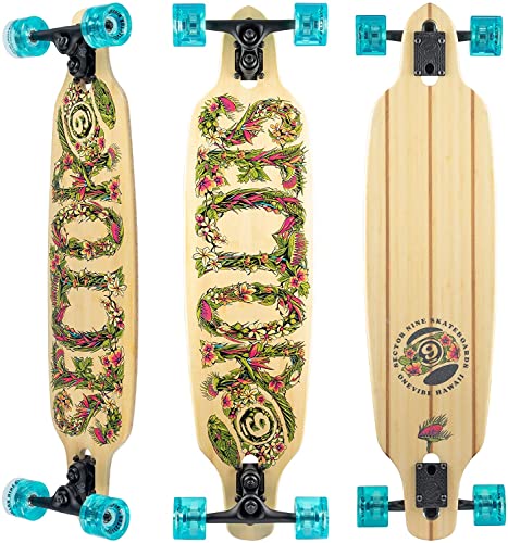 Sector 9 Longboard Complete Fractal Flora Bamboo Drop Through 22,9 x 91,4 cm