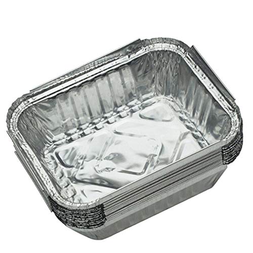 10pcs Einweg-Grill Auffangwannen aus Aluminium Foil Fettauffangwannen Recycelbar Grill Fang-Behälter for Weber Outdoor-Lieferungen
