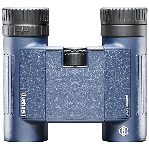 Bushnell - H2O 2 - Fernglas - 8x25 Dunkelblaues - Dachkant - Vollvergütet - Wasserdicht/Beschlagfrei - Drehbare Augenmuscheln - Wassersport - Bootfahren - 138005R