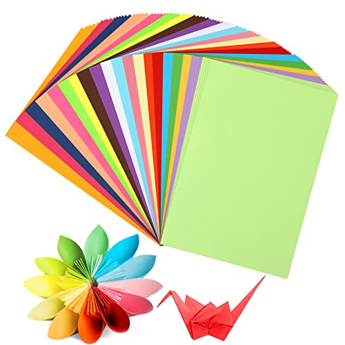 G2PLUS 100 Blatt A4 Origami-Papier Buntpapier, 70 g/m² Kopierpapier Papier,Bastelpapier Buntes Papier Druckerpapier-20 Farben