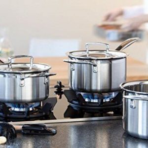 Le-Creuset-3-ply_ 3 auf dem Herd