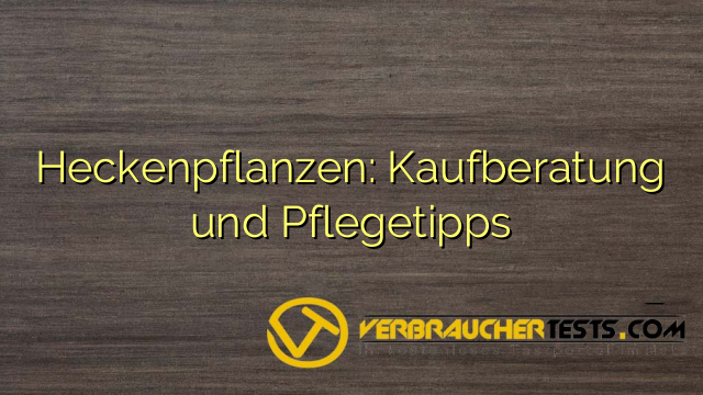 Heckenpflanzen: Kaufberatung und Pflegetipps