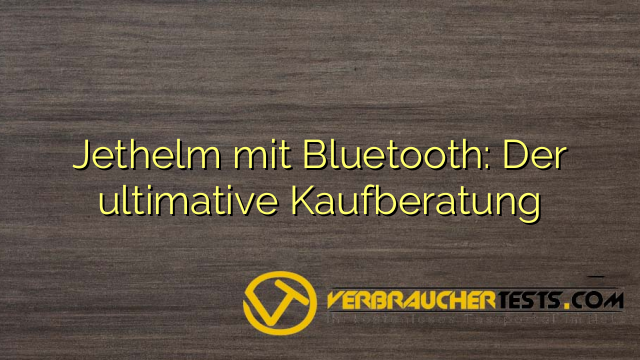 Jethelm mit Bluetooth: Der ultimative Kaufberatung