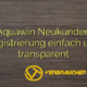 Aquawin Neukunden Registrierung einfach und transparent