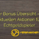 Sugar Bonus Übersicht – Alle aktuellen Aktionen für Echtgeldspieler
